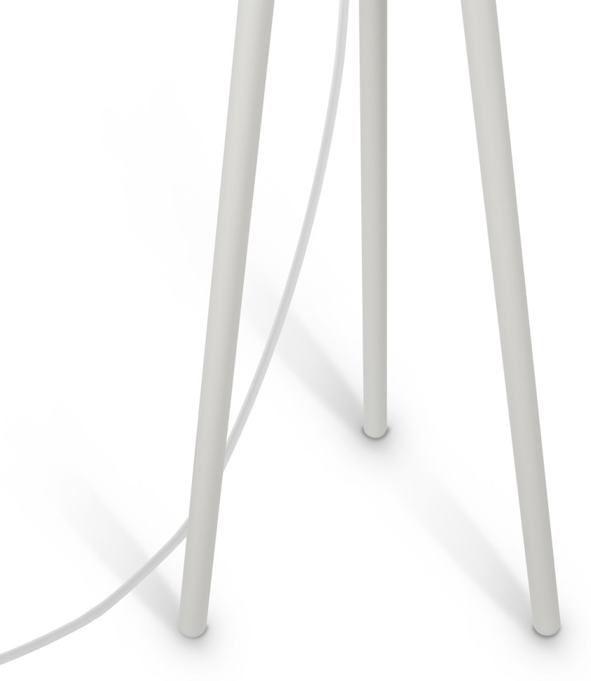 Z177-FL-01-W Maytoni Белый торшер на треноге Calvin, дерево