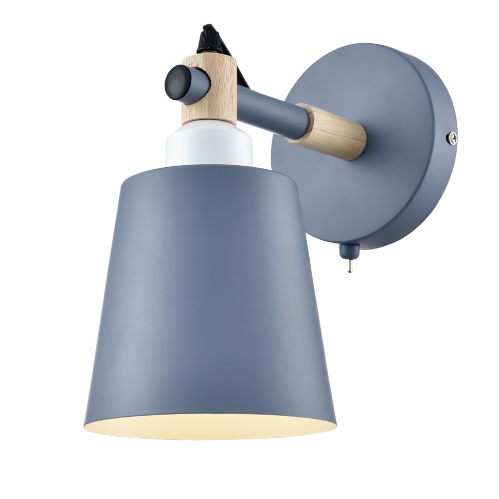 8098/1W LUMION бра с выключателем ROSALINA в скандинавском стиле, синее