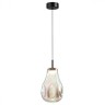 5098/4LB ODEON LIGHT подвесной светодиодный светильник VASO 4W, 4000K, 388Lm, черный, бензиновый, стекло, 13см диаметр
