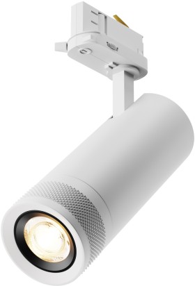 TR198-3-20W2.7K-Z-W Maytoni Technical Белый трековый LED трехфазный светильник Focus Zoom, 20W, 2700K, 220V