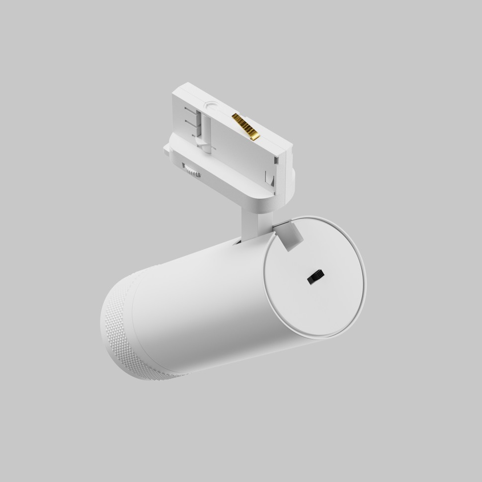 TR198-3-20W2.7K-Z-W Maytoni Technical Белый трековый LED трехфазный светильник Focus Zoom, 20W, 2700K, 220V