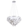 A4100LM-12CC Arte Lamp Подвесная люстра Pipirima, хром, перламутр, 80см диаметр, E14*12*40W