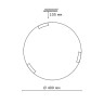 261 SONEX GRECA Настенно-потолочный светильник Тарелка, 40см, Е27*2*100W