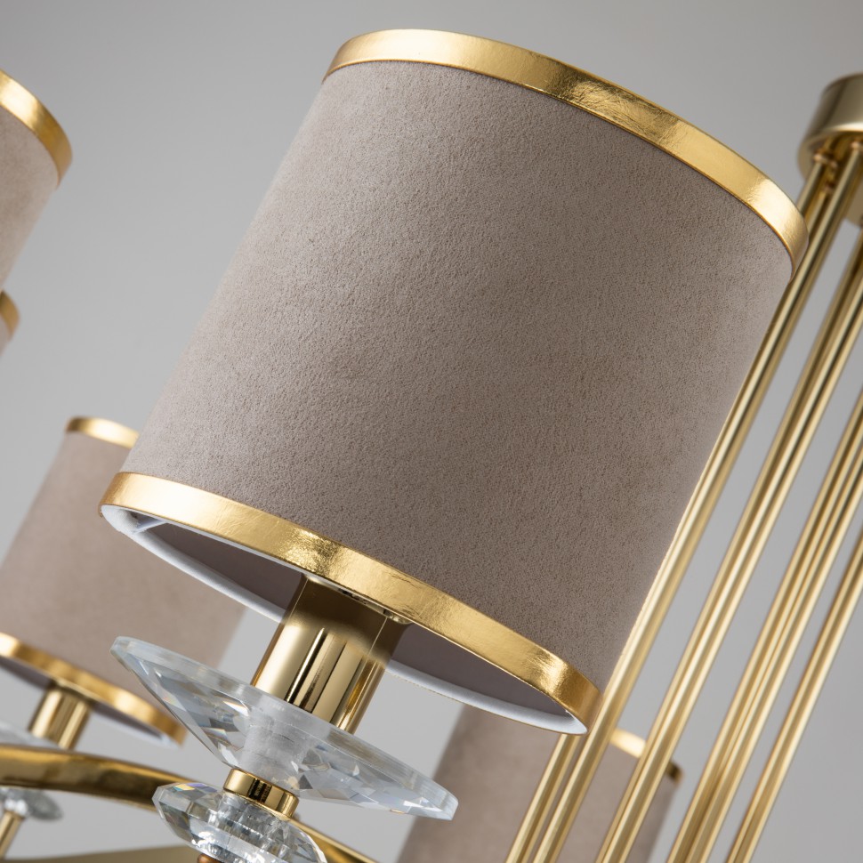 2689-9P FAVOURITE Rocca большая подвесная люстра Модерн 9хЕ14, 100см диаметр