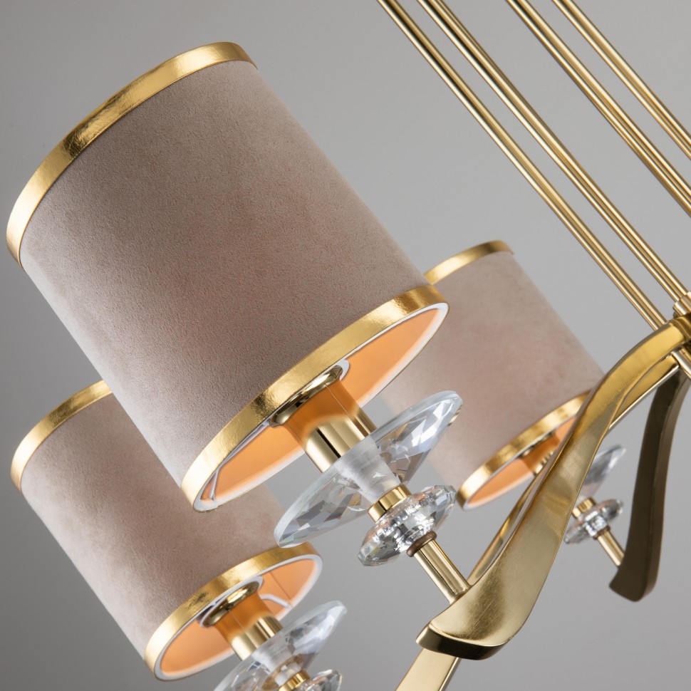 2689-9P FAVOURITE Rocca большая подвесная люстра Модерн 9хЕ14, 100см диаметр