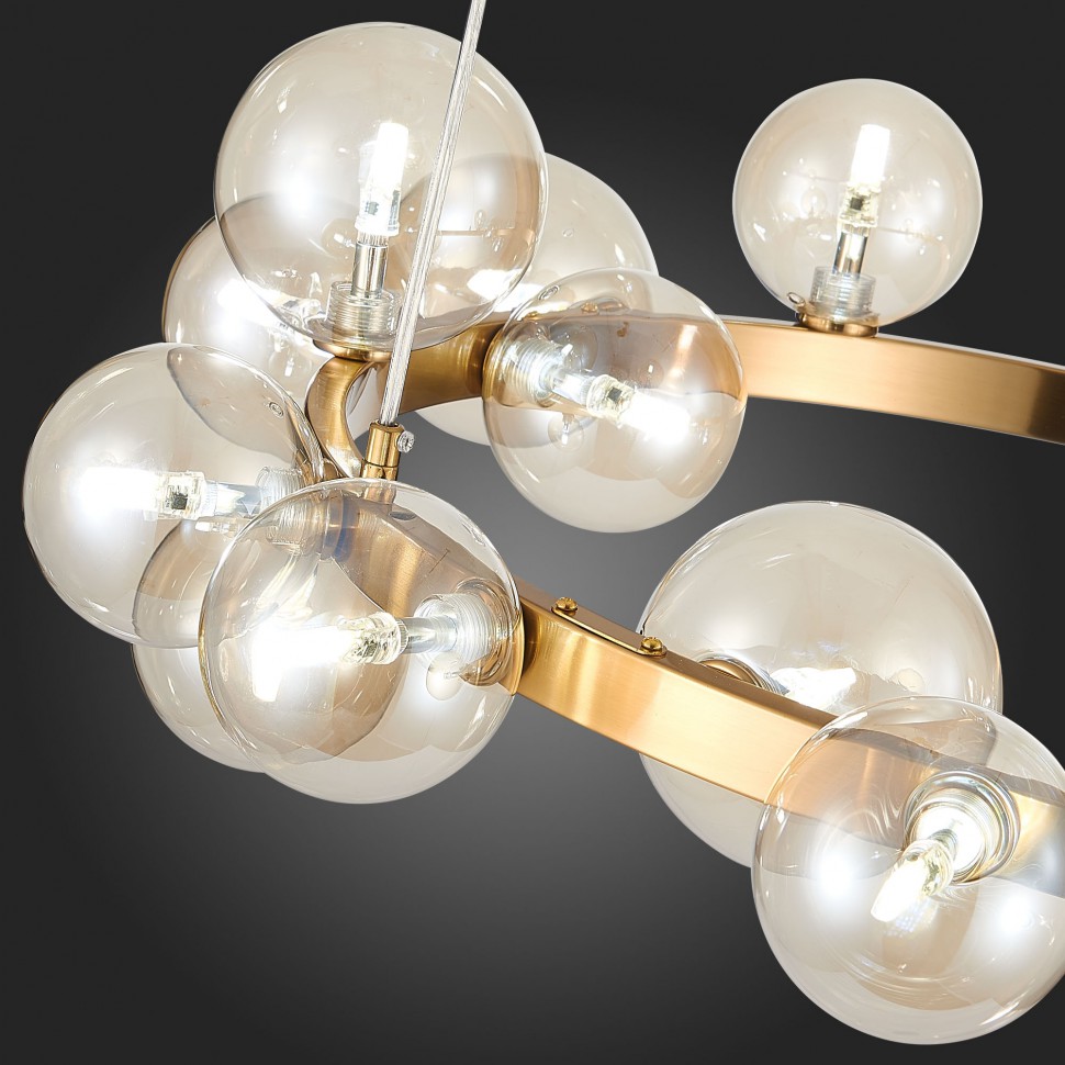 SL1165.302.15 ST-Luce люстра на подвесах Necton, G4*15*3W, бронза