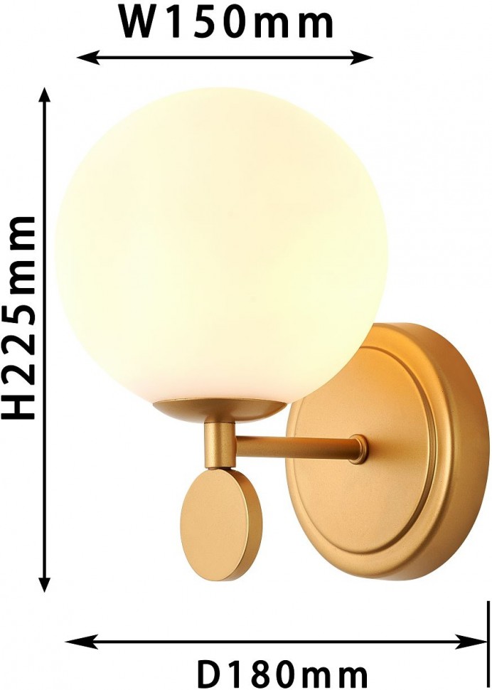 2928-1W FAVOURITE бра Absolute, золото