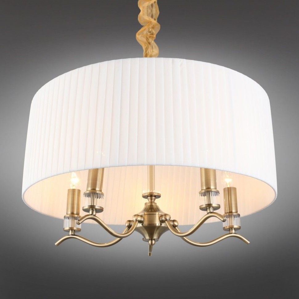 OML-57606-05 OMNILUX Molveno подвесной светильник с тканевым абажуром 54см диаметр