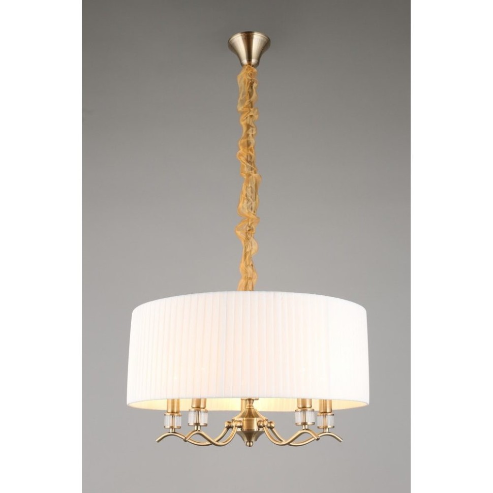 OML-57606-05 OMNILUX Molveno подвесной светильник с тканевым абажуром 54см диаметр