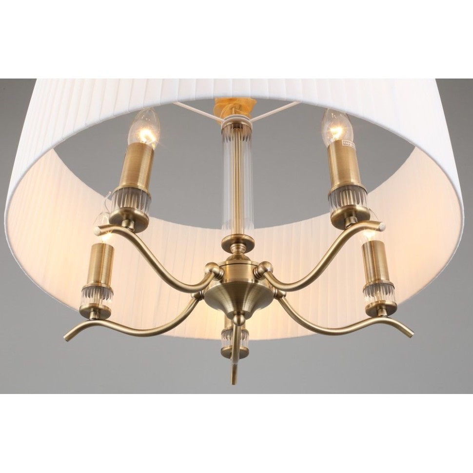 OML-57606-05 OMNILUX Molveno подвесной светильник с тканевым абажуром 54см диаметр