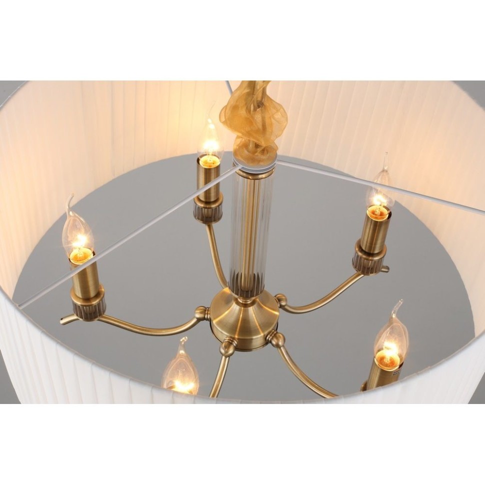 OML-57606-05 OMNILUX Molveno подвесной светильник с тканевым абажуром 54см диаметр