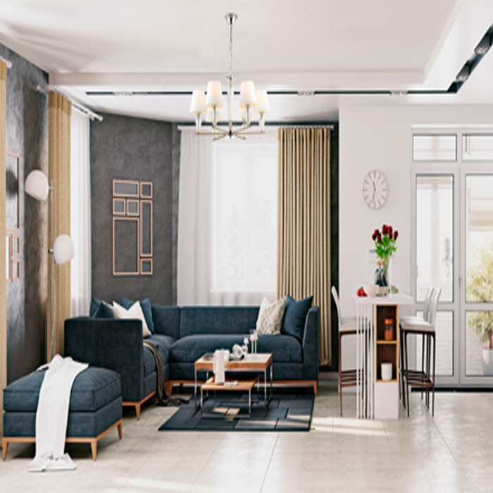 3733/6 LUMION NEOCLASSI подвесная люстра LORAINE, белый, матовое золото, хром