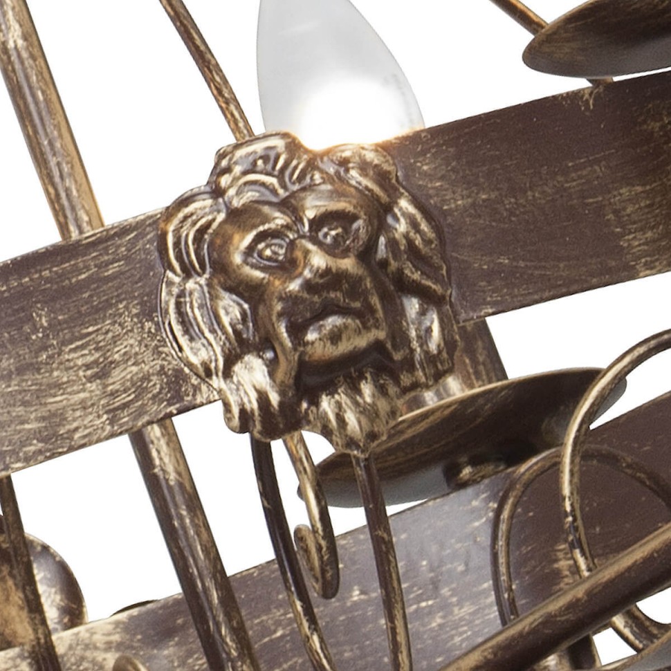 V1161/6 VITALUCE подвесная люстра ковка в замковом стиле, 46см