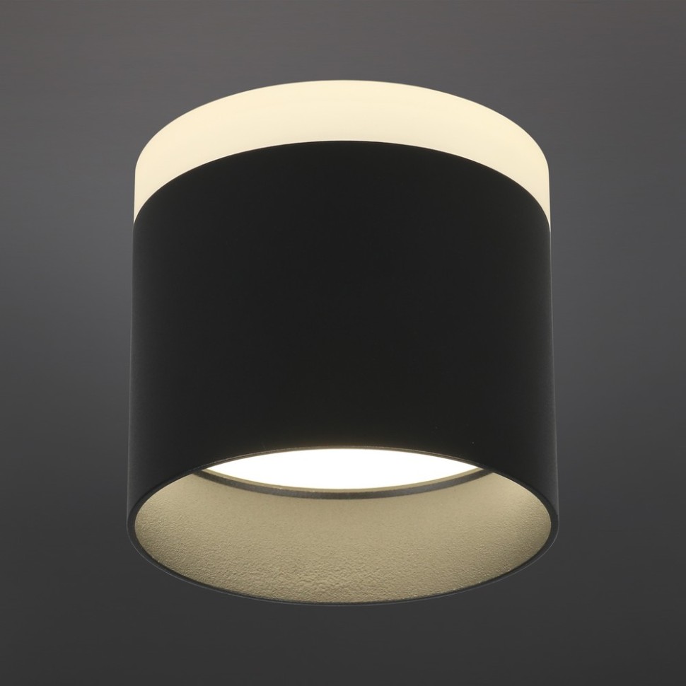 OML-102319-16 OMNILUX черный накладной светодиодный светильник Tures, 12W+4W, 4000K