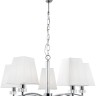 A4098LM-5CC ARTE LAMP подвесная люстра Kensigton E14*5*40W, белый, хром,64см диаметр