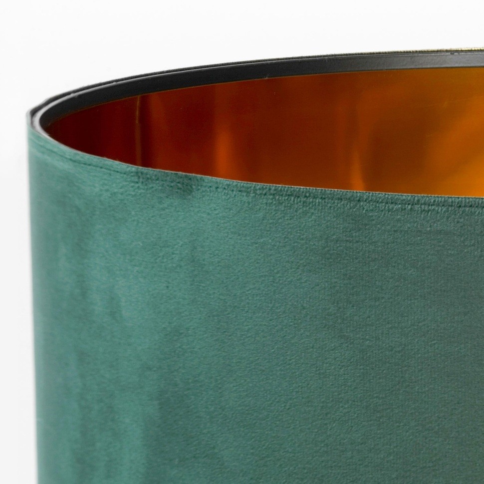 LSP-0667 LUSSOLE Levy торшер на треноге, зеленый абажур, черный