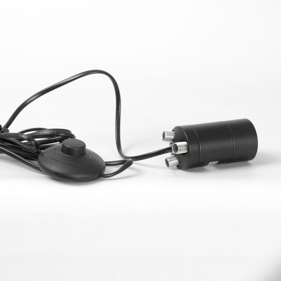 LSP-0667 LUSSOLE Levy торшер на треноге, зеленый абажур, черный