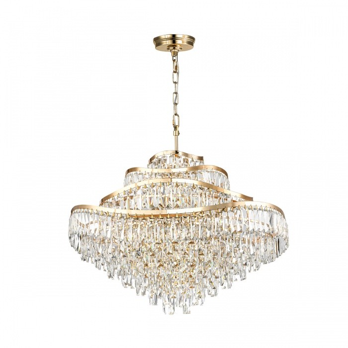 5073/25 Odeon Light подвесная люстра WAYTA, хрусталь, золото, E14*25*40W