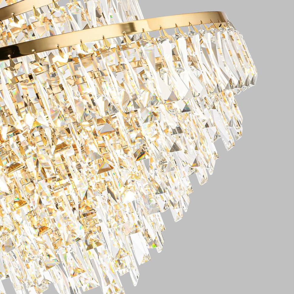 5073/25 Odeon Light подвесная люстра WAYTA, хрусталь, золото, E14*25*40W