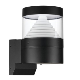 7140/20WL ODEON LIGHT NATURE Уличный настенный светильник HULK, черный/акрил/металл, IP54, LED 20W, 652Lm, 360°, 3000K