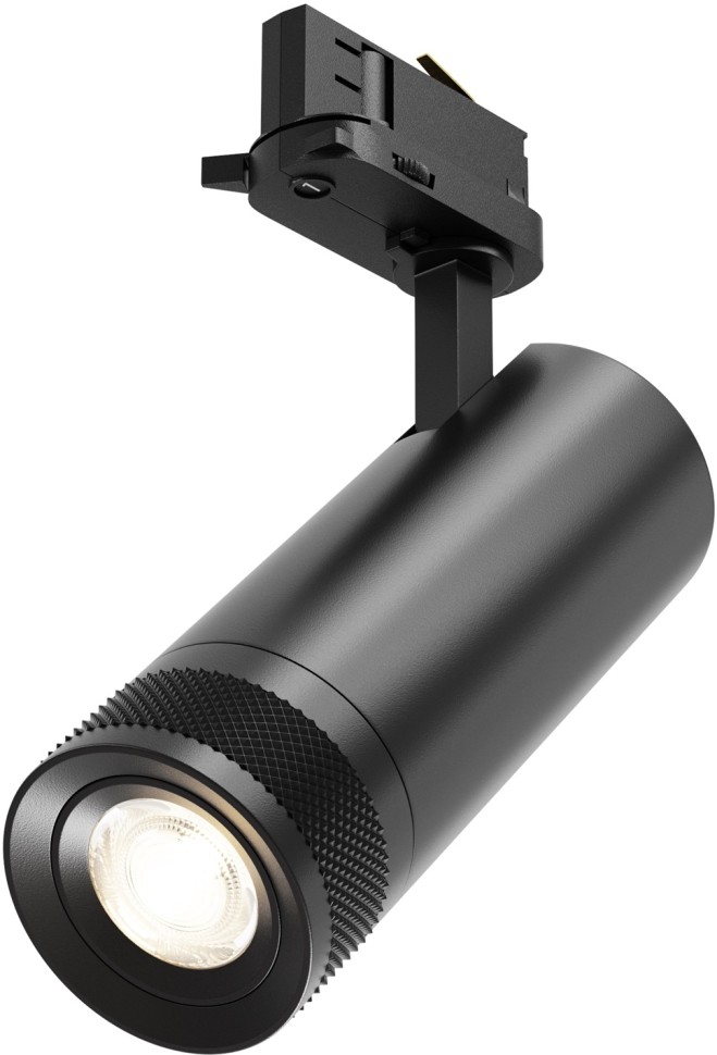 TR198-3-20W2.7K-Z-B Maytoni Technical Черный трековый LED трехфазный светильник Focus Zoom, 20W, 2700K, 220V