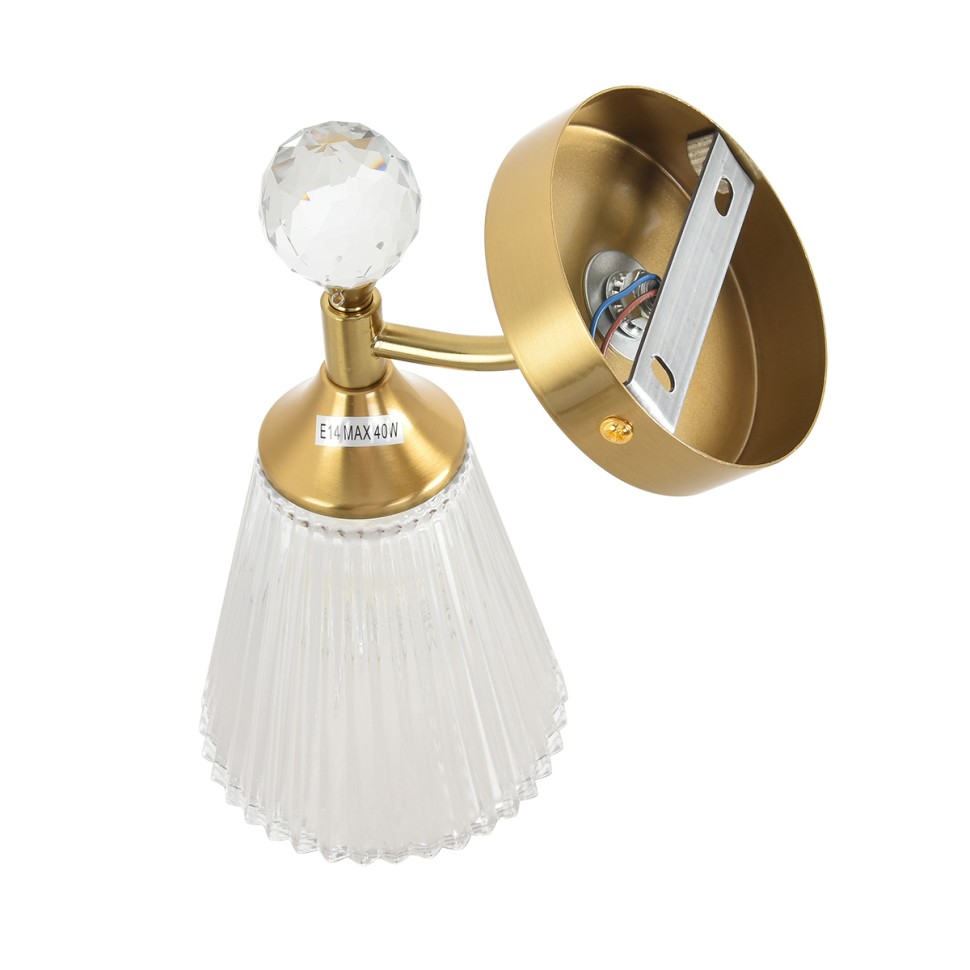 8046/1W LUMION Бра AURICA, латунь, стекло