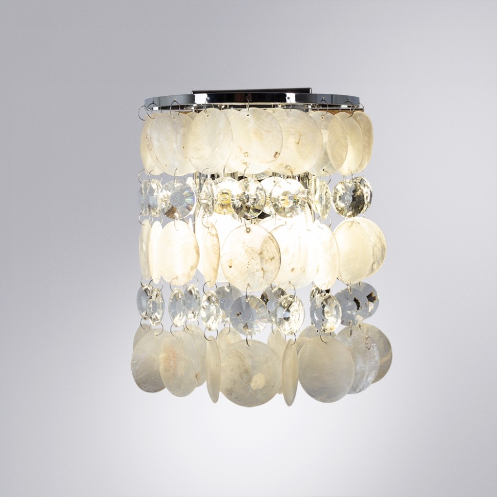A4100AP-2CC Arte Lamp Бра Pipirima, хром, перламутр