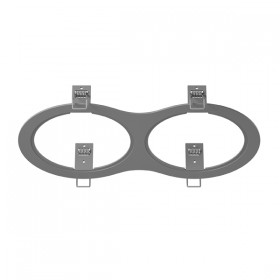 217929 Lightstar Рамка серая INTERO 111 DOUBLE ROUND