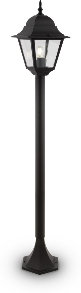 O003FL-01B Maytoni Abbey Road черный уличный столбик 116см, IP44, E27*1*60W