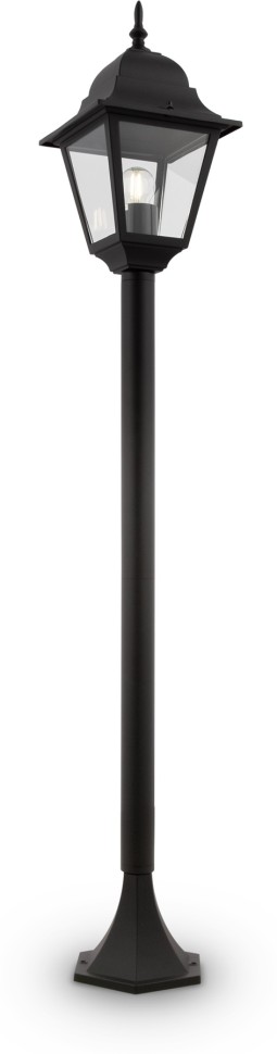 O003FL-01B Maytoni Abbey Road черный уличный столбик 116см, IP44, E27*1*60W