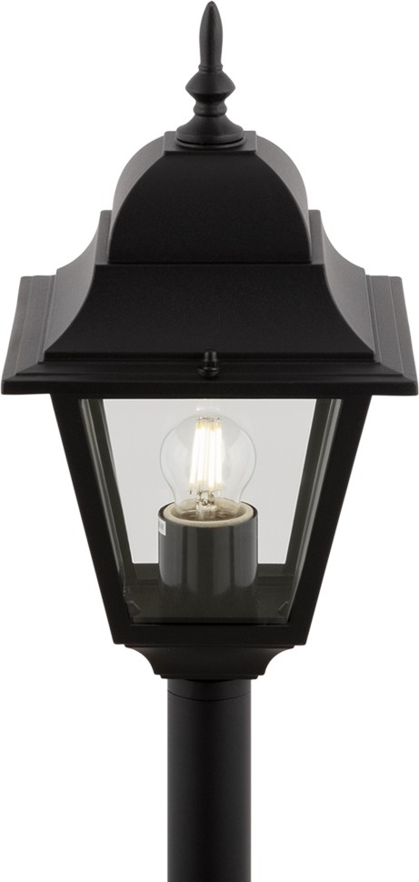 O003FL-01B Maytoni Abbey Road черный уличный столбик 116см, IP44, E27*1*60W