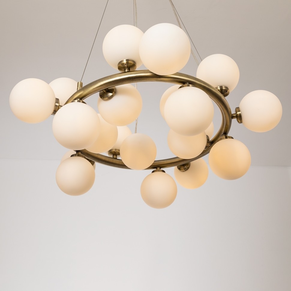 A3988SP-20AB ARTE LAMP подвесная люстра Bolla-Piccolo G9*20*25W, бронза, белый