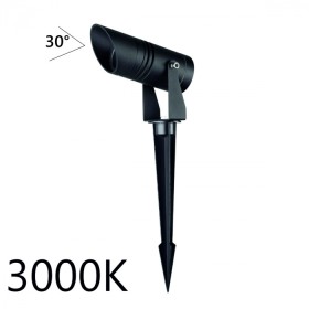 6648/6GL3 ODEON LIGHT Ландшафтный светодиодный светильник STIMA, металл, черный, IP65, 6W, 3000K, 30°, AC85-265V
