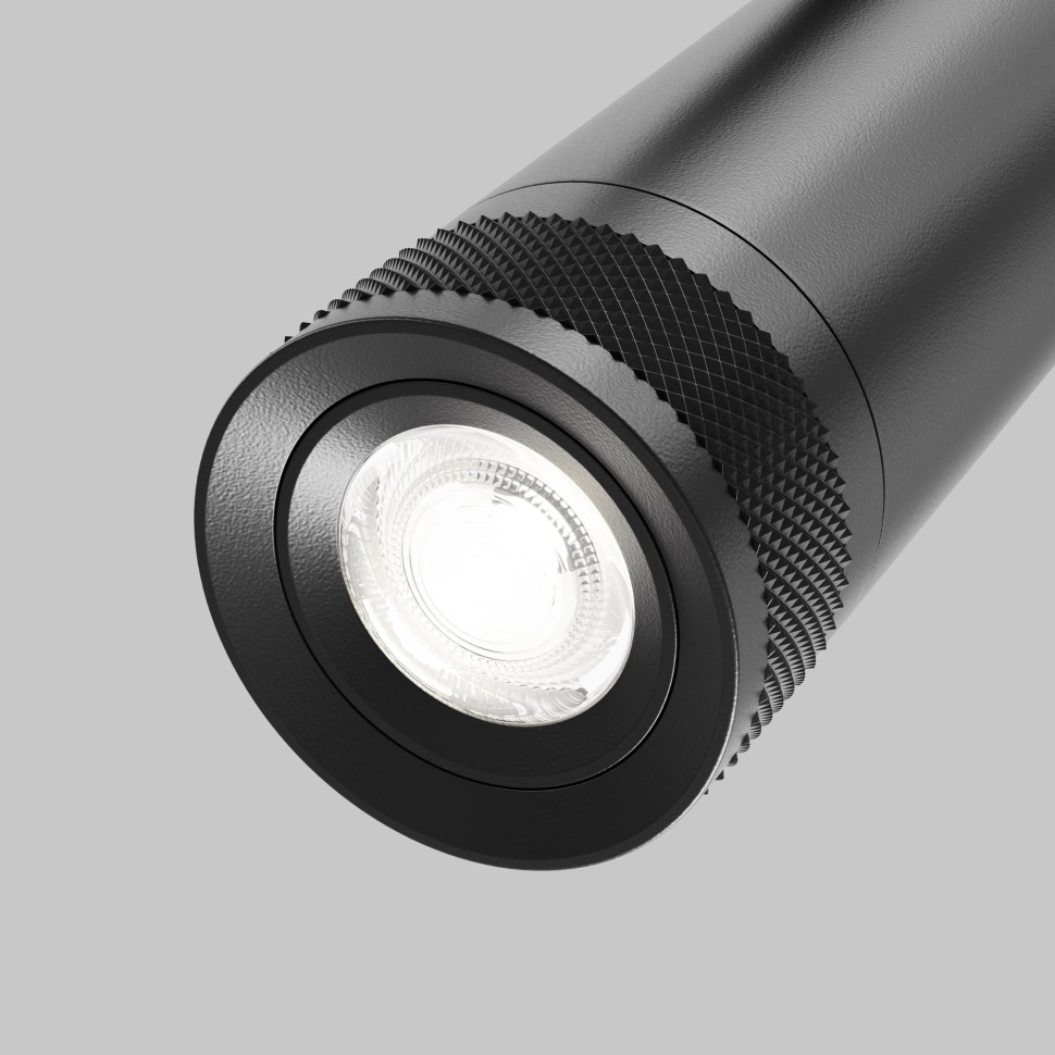 TR198-3-20W4K-Z-B Maytoni Technical Черный трековый LED трехфазный светильник Focus Zoom, 20W, 4000K, 220V