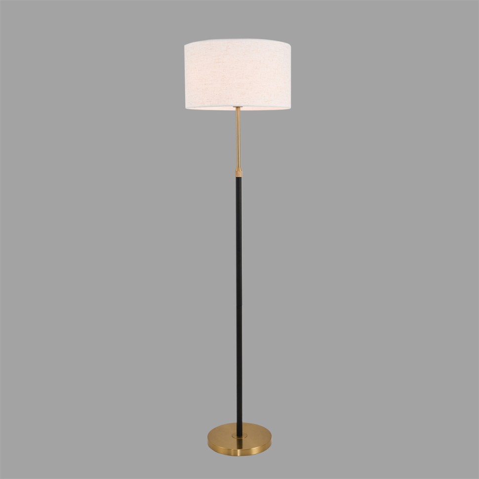 8358/1F LUMION CLASSI Торшер IRISA E27*1*60W, медь/черный/белый, металл/текстиль