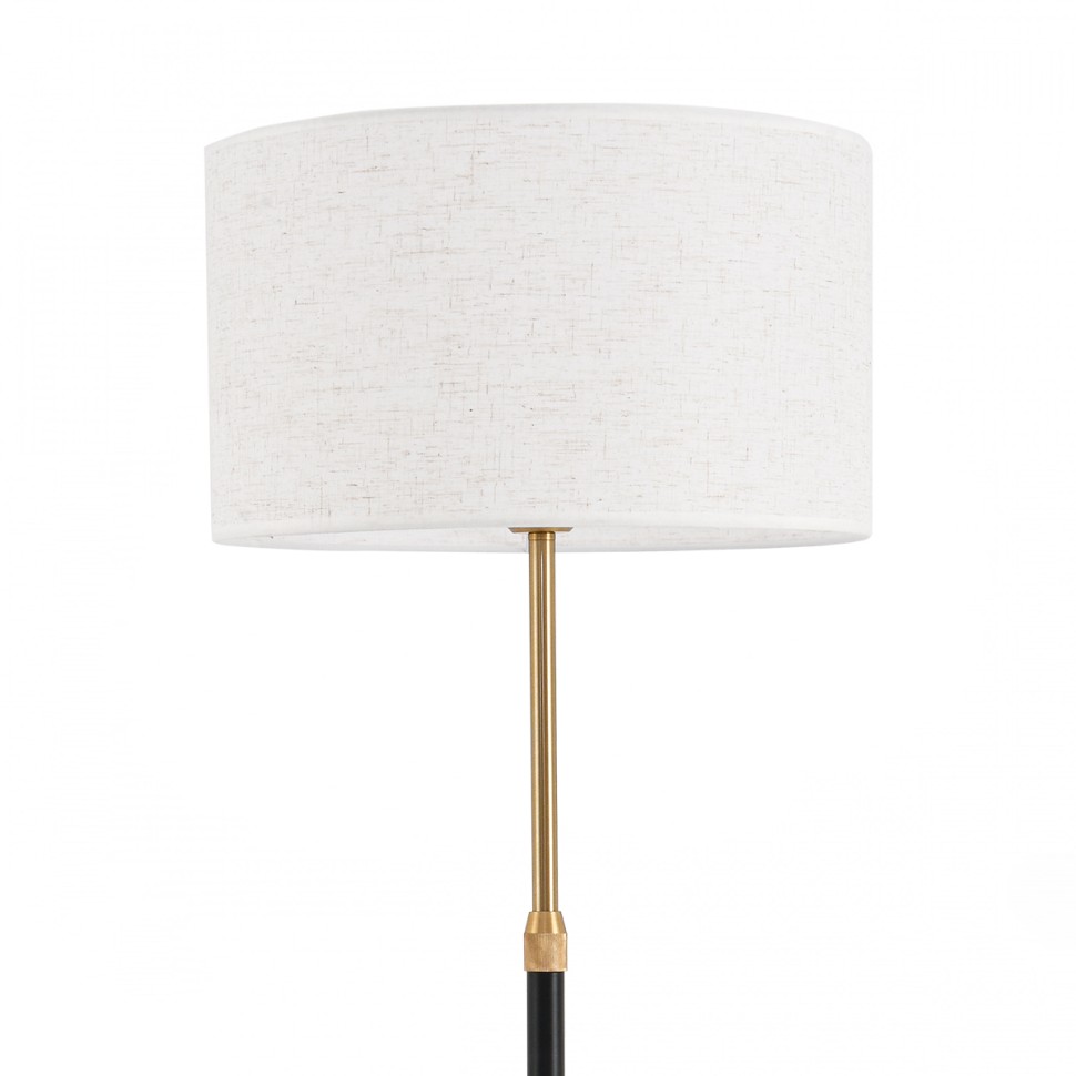 8358/1F LUMION CLASSI Торшер IRISA E27*1*60W, медь/черный/белый, металл/текстиль