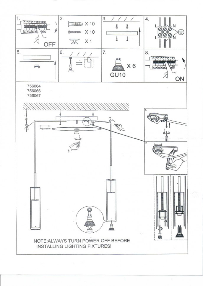 756066 LightStar Подвесная люстра CILINO