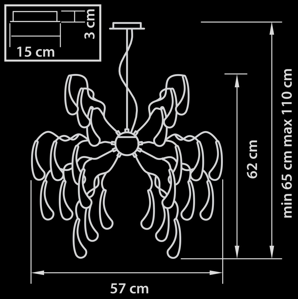 794194 Lightstar Люстра подвесная MANICA 							