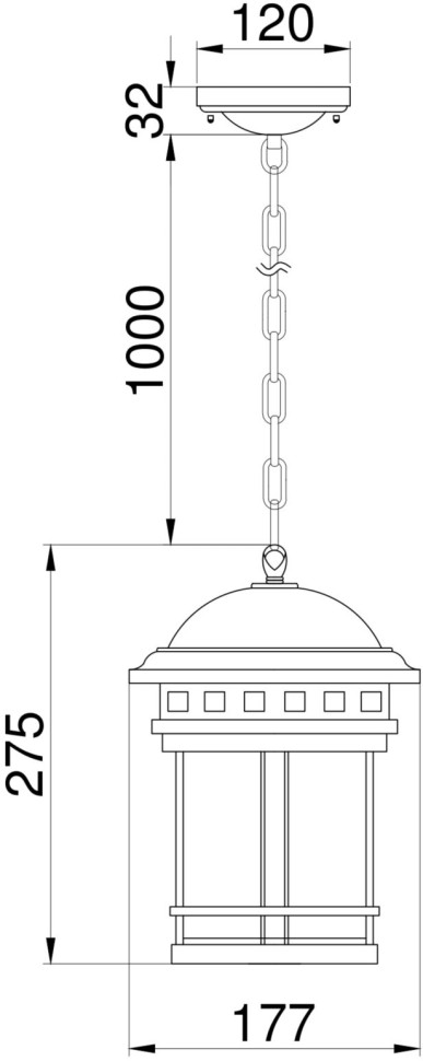 O031PL-01BR MAYTONI уличный подвесной фонарь Salamanca