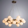 A3988SP-25AB ARTE LAMP подвесная люстра Bolla-Piccolo G9*25*25W, бронза, белый, диаметр 72см