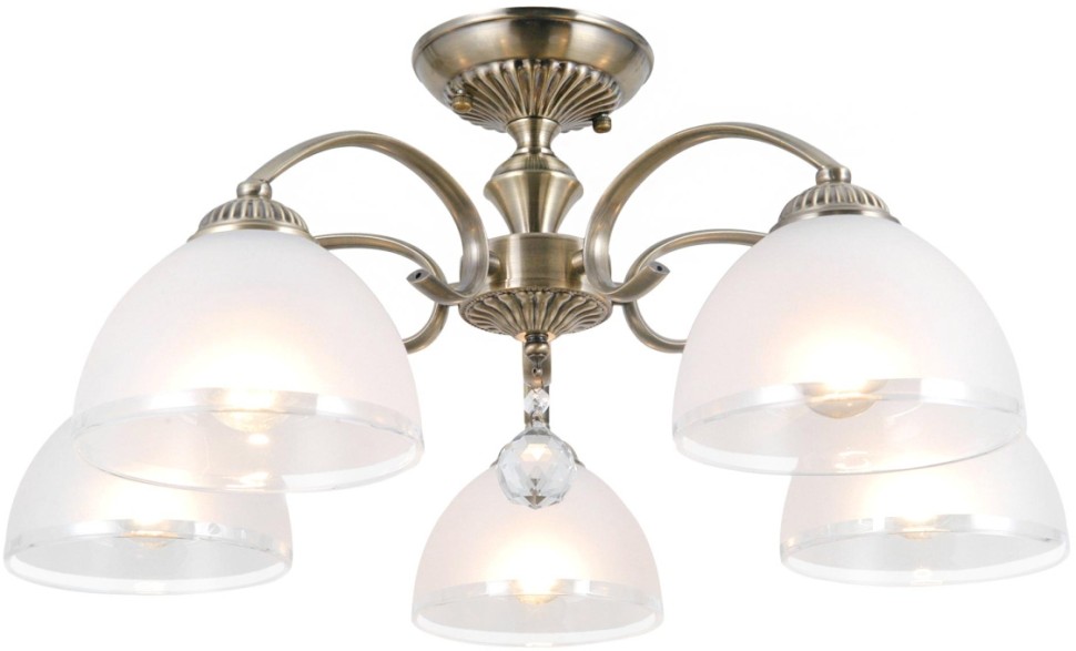 CL417153 CITILUX классическая потолочная люстра Франческа, E27*5*75W, бронза, 58см диаметр