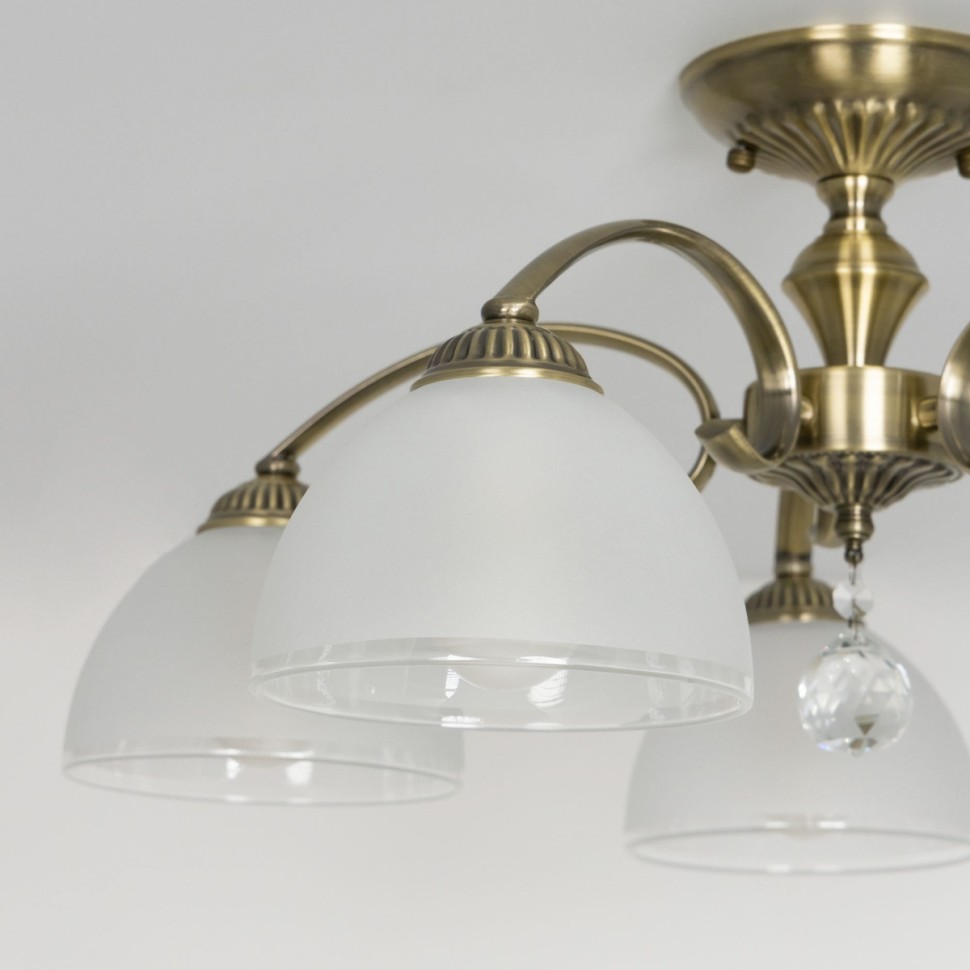 CL417153 CITILUX классическая потолочная люстра Франческа, E27*5*75W, бронза, 58см диаметр