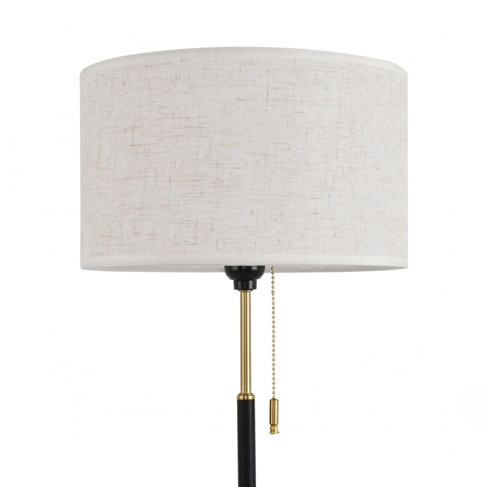 8358/1T LUMION CLASSI Настольная лампа IRISA E27*1*60W, медь/черный/белый, металл/текстиль