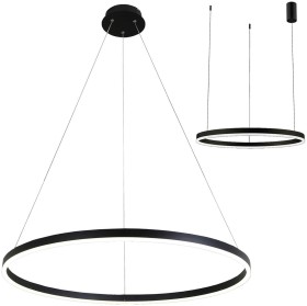08214,19(4000K) Kink Light Тор Подвесной черный светодиодный светильник Кольцо 80см, 50W, 4000K