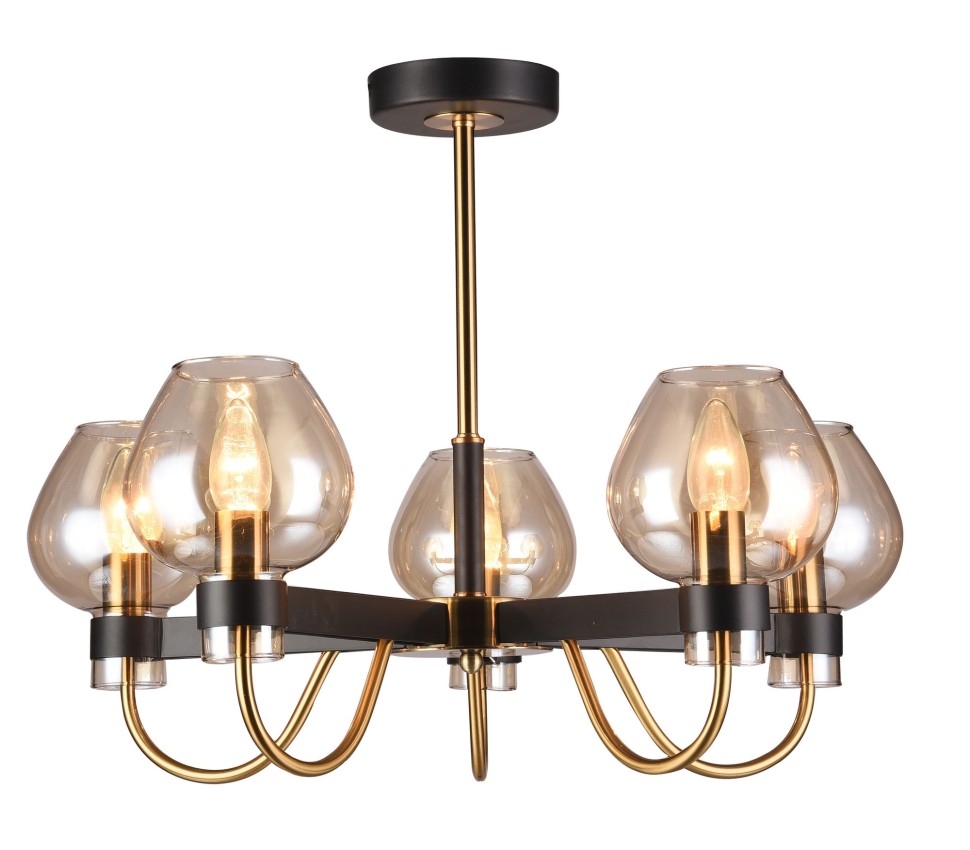 FR5028PL-05B FREYA потолочная люстра Tara, E14*5*40W