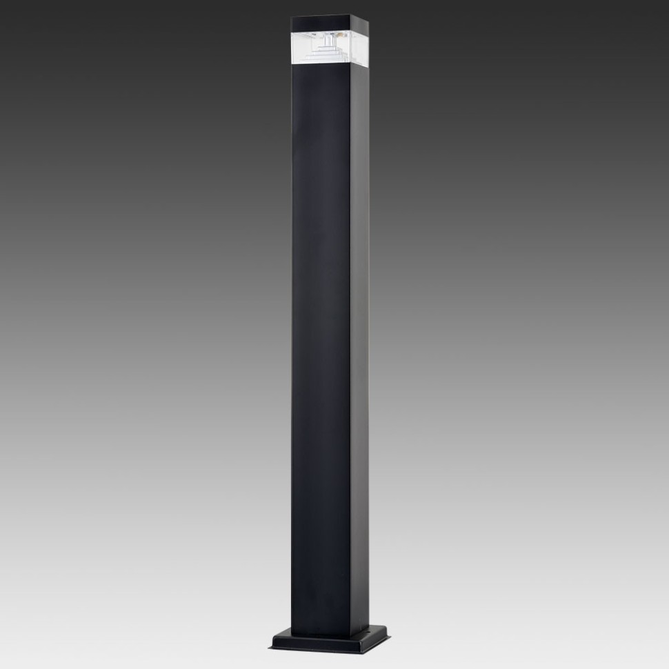 377707 Lightstar Черный наземный уличный фонарь RAGGIO LED 80см, 6W, 4000k, IP54