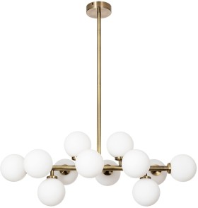 A3988SP-12AB ARTE LAMP потолочная люстра на штанге Bolla-Piccolo G9*12*25W, бронза, белый