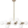 A3988SP-12AB ARTE LAMP потолочная люстра на штанге Bolla-Piccolo G9*12*25W, бронза, белый