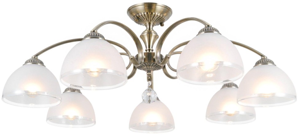 CL417173 CITILUX классическая потолочная люстра Франческа, E27*7*75W, бронза, 72см диаметр