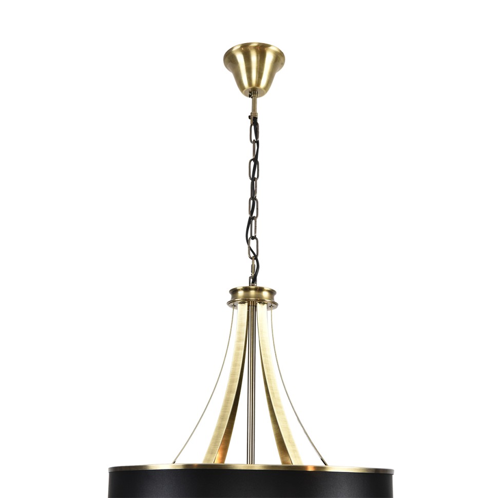 8406/9 LUMION MODERNI Подвесная люстра DEMETRA античная бронза/черный металл/текстиль, E14*6*40W + G9*3*20W